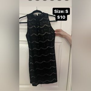 Black Mini Lacy Dress size S